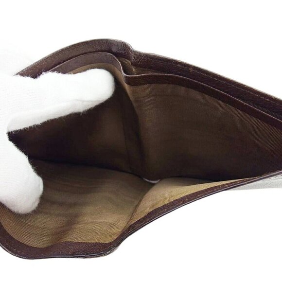 GUCCI Bi -fold Fudta Korn Plate Leather Authentic USED - Picture 8 of 10